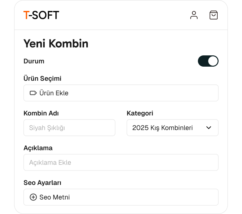 Kombin Kategorisi Oluşturma