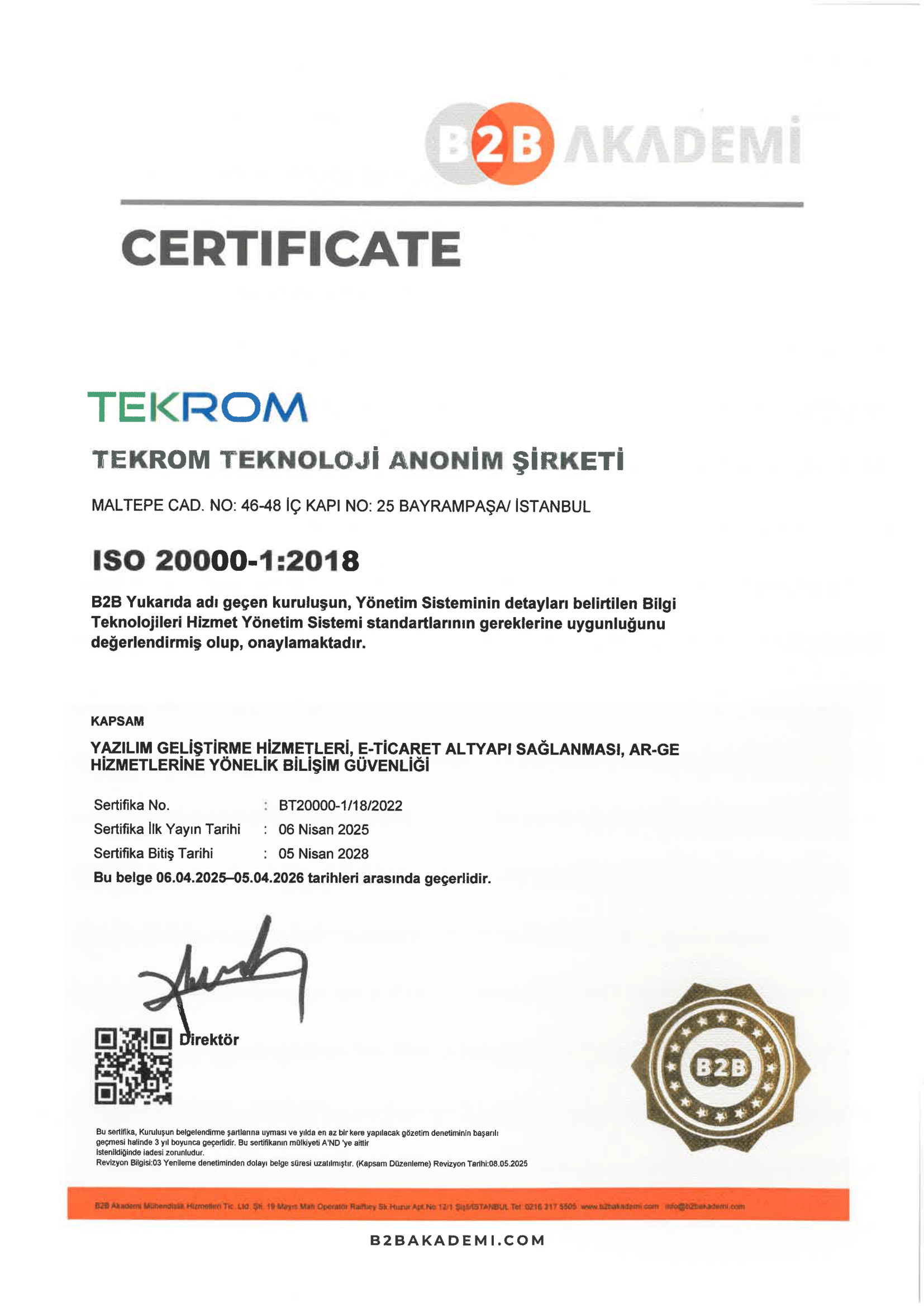 ISO 20000-1:2018